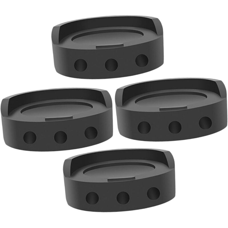 CCYKXA Lot de 4 Patins Anti-Vibrations en TPU Noir pour Machine à Laver Réfrigérateur et Meubles Coussinets Stabilisateurs Antidérapants Protection