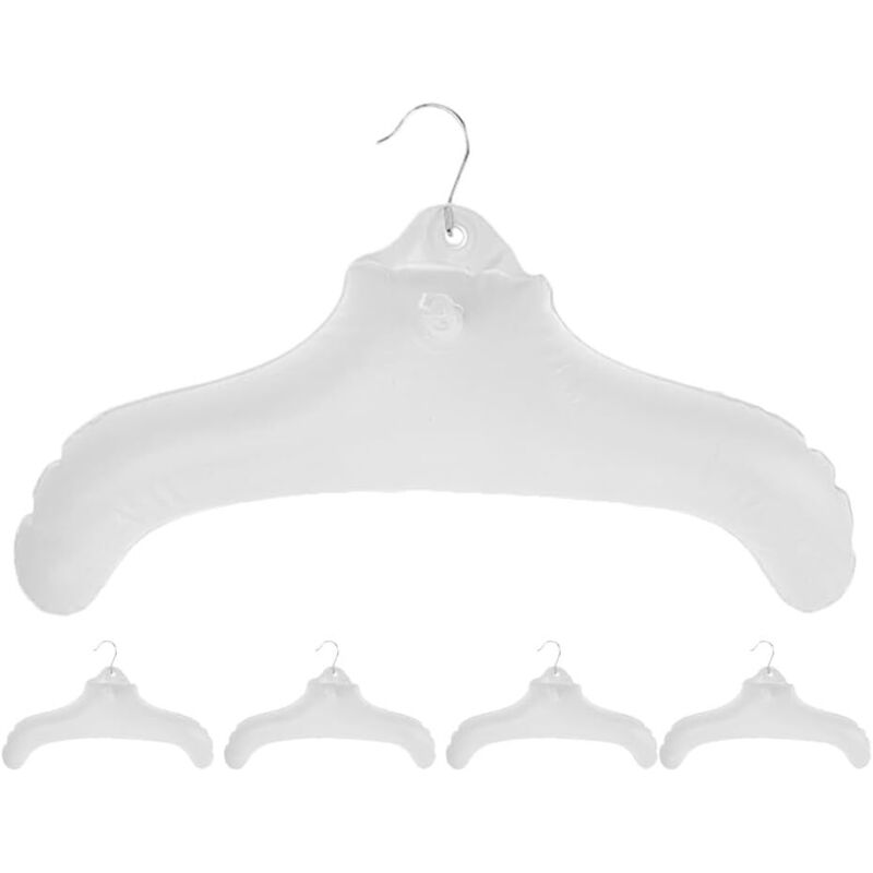 CCYKXA Lot de 5 cintres gonflables : cintres gonflables portables pour les voyages en plein air pour chemises robes - Cintres de voyage pliables pour
