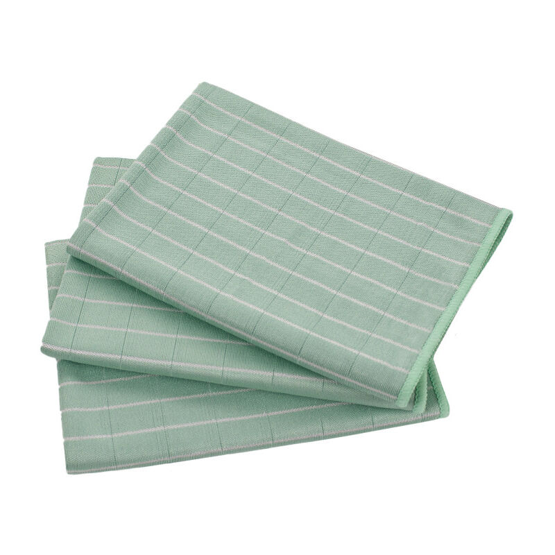 CCYKXA Lot de 6 Bambou microfibre chiffon en verre et chiffons de nettoyage pour fenêtre