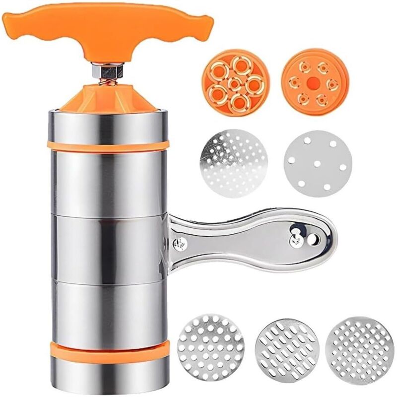 CCYKXA Machine À Nouilles en Acier Inoxydable, Machine À Pâtes Manuelle, Presse À Pâtes, Machine À Nouilles, Accessoires D'aide À Cuisine, Outils
