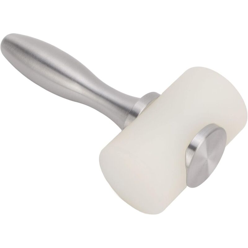 Ccykxa - Marteau de sculpture sur cuir, outils en cuir, poignée en aluminium façonnée, maillet d'impression pour cuir, outil de poinçonnage en t,