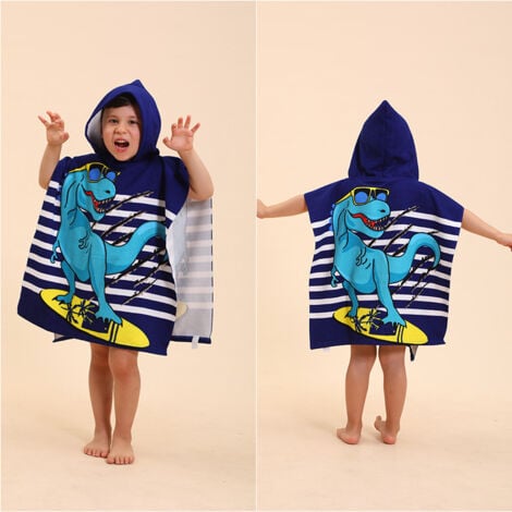 CCYKXA (Mermaid) Children's Bath Towel, Children's Beach Towel Cute Patterns Children's Bath Poncho Cape for Girls and Boys and Children's Bathrobe