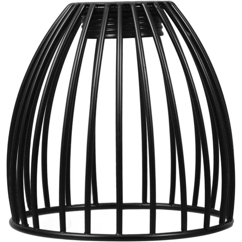 CCYKXA Metal Cage Lampshade for Pendant Light 8x8x8 cm, Wrought Iron Lampshade for Indoor Lamp, Decorative Lighting Accessory, Industrial Style