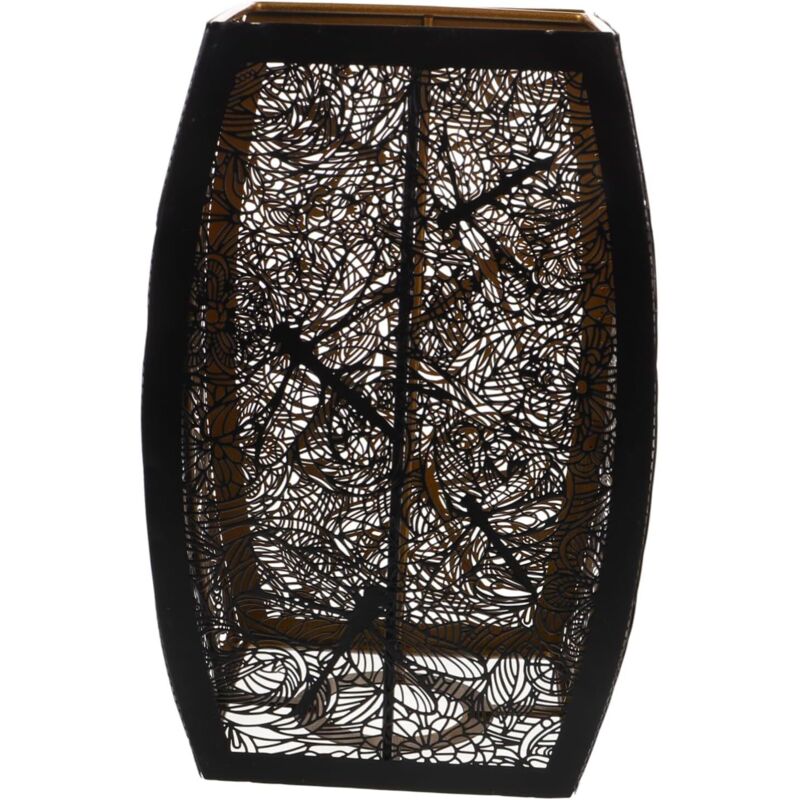 CCYKXA Metal Lampshade for Floor Lamps, Hollow Lampshade Replacement, Decorative Lampshade for Table Lamp, Side Length 10.5 cm, Height 20.5 cm