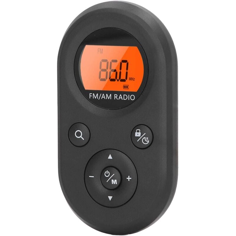 Ccykxa - Mini Radio Portable fm am, Petite Récepteur Radio avec Écouteurs, Poste Radio Transistor, Radio Portable Rechargeable avec Rétroéclairage