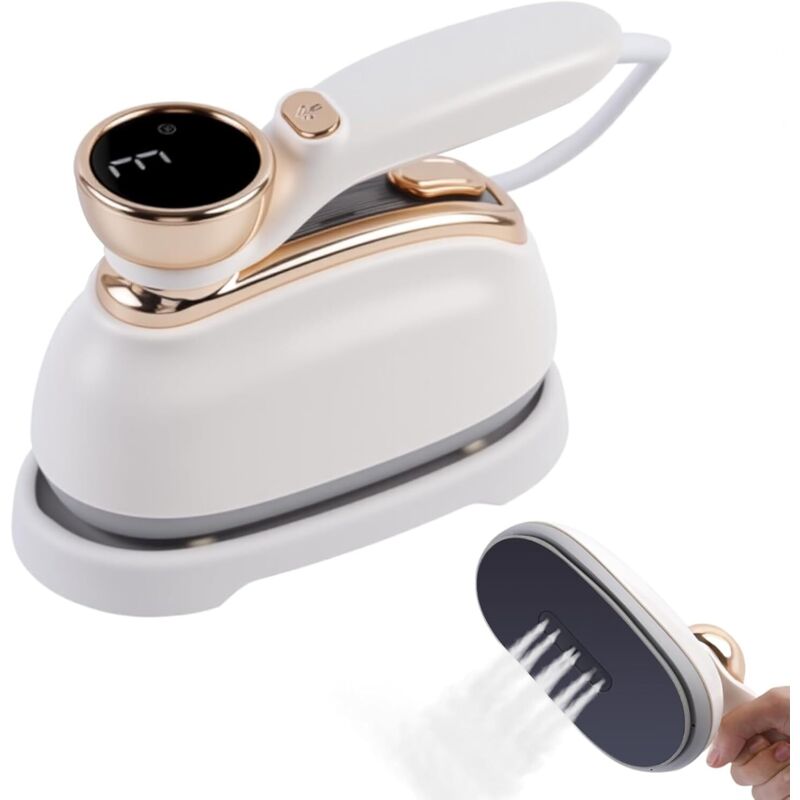 CCYKXA Mini Travel Iron, Mini Garment Steamer, Portable Travel Steam Iron, 180 Degree Foldable Steamer, Travel Steamer