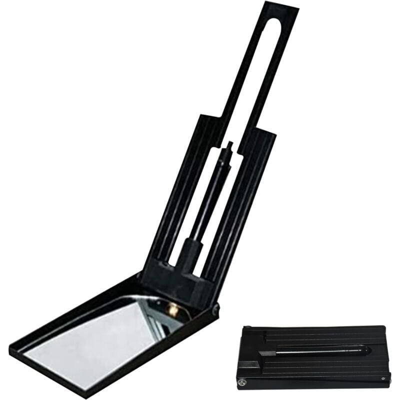 Miroir d'inspection Miroir d'inspection télescopique Portable sous véhicule Miroir télescopique Miroir en verre acrylique Batterie à main large angle