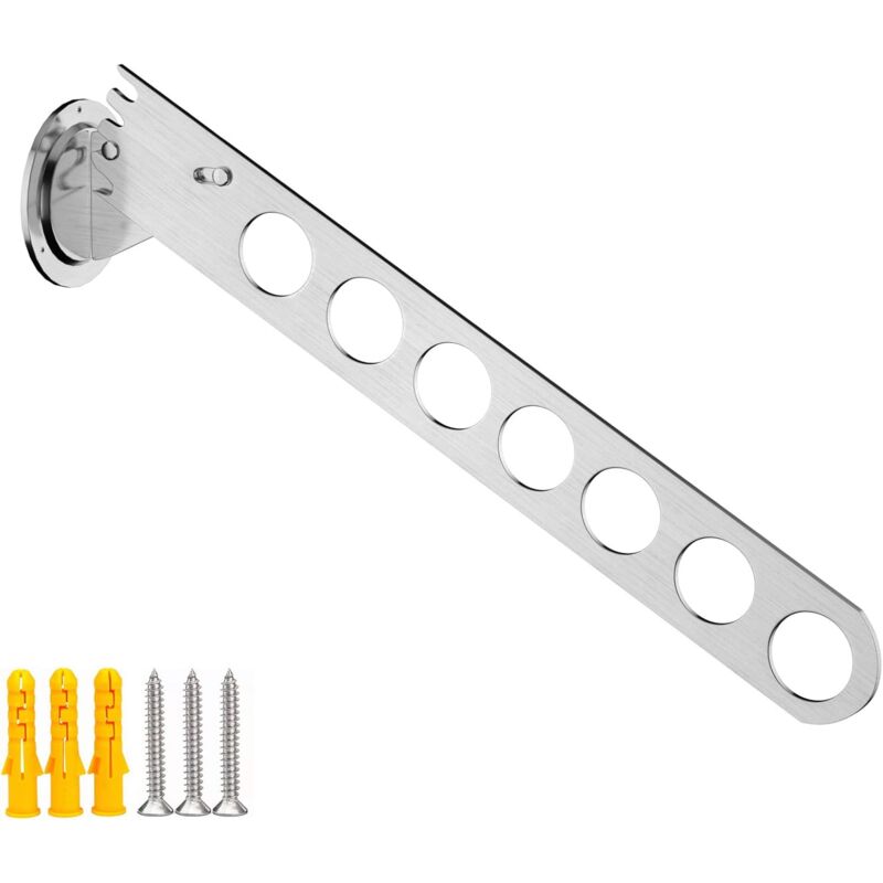 Ccykxa - Mural Porte Manteau Pliant, Porte Cintre Mural Rabattable, Patère Crochet Porte Cintre Cintre Séchage Porte pour Vêtements Mural Pliable