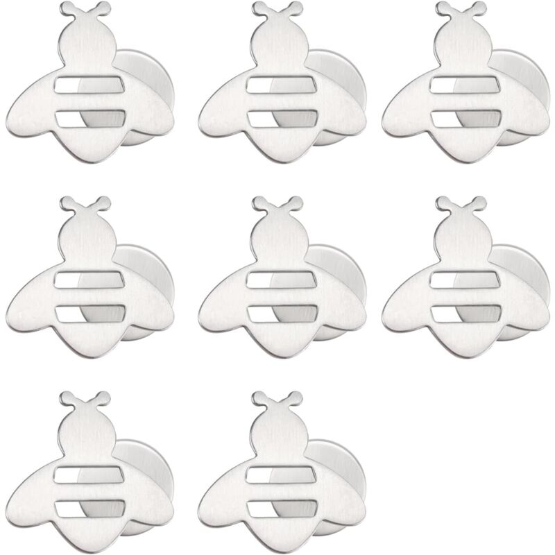Ccykxa - Nappe de Table Exterieur Magnétique, 8 Pièces Aimants Lestés Poids pour Nappe, Acier Inoxydable Pince Nappe Exterieur, Fixation Magnétique,