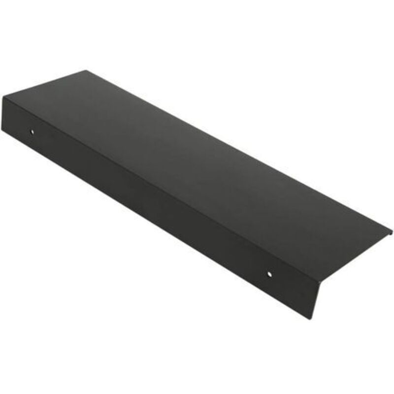 Noir 40cm. Étagère Rectangulaire en Aluminium Mat Tablette Murale Robuste Ultra-Mince Support de Rangement Mural Élégant pour Cosmétiques - Ccykxa