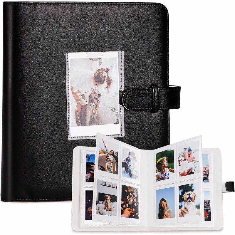 Ccykxa - Noir Album Photo pour Film 3 Pouces - 272+1 Poches compatible avec Fujifilm Instax Mini 12 11 90 9 8 8+ 70 7c 7s 50s 7+ 25 Film Mini LiPlay