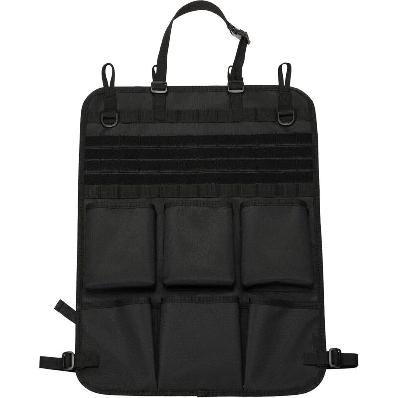 CCYKXA Noir Organisateur Tactique de Siège Arrière de Voiture Protecteur MOLLE de Dossier Sac de Rangement de Siège,Noir