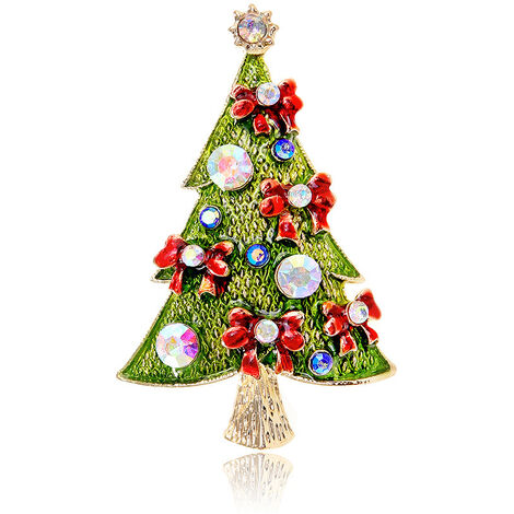 YM-4098 - Broche de noël Vintage en métal pour femmes, accessoire, arbre de  noël, guirlande, vieux homme, Anime, bijoux, cadeau pour amis