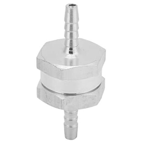 CCYKXA One-Way Check Valve Non-Return, Universal Aluminum Alloy for Fuel Gasoline Oil Petrol Wat(4mmmm)