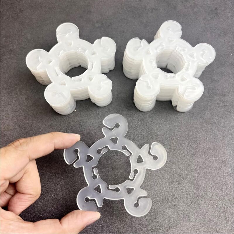 CCYKXA Pack of 50 balloon clips with loops, for weddings, events, birthday parties