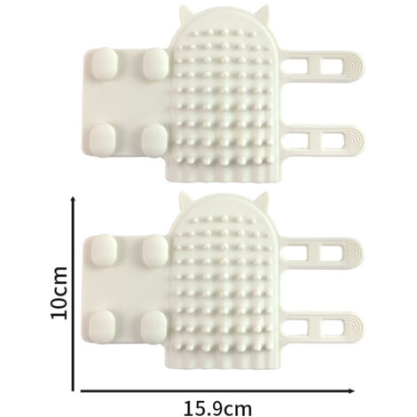 CCYKXA Pet Tickling Artifact, 2pcs Tickle Artifact, Cat Corner Brush, Pet Tickle Artifact, Self Groomer Cat Massage Brush, Self Cleaning