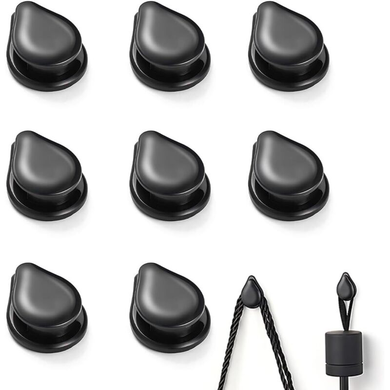 CCYKXA Piece Adhesive Car Hooks, Mini Car Gadget, Adhesive Car Hooks, Car Interior Accessories for Charging Cables, Keys, USB Cables, Headphone