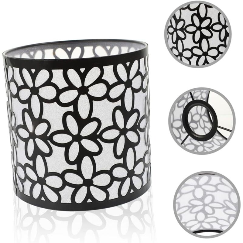 CCYKXA Piece Simple Metal Lampshade for Table Lamp Replacement Decorative Lampshade for Restaurant or Hotel, Diameter 14.5 cm / Height 14 cm
