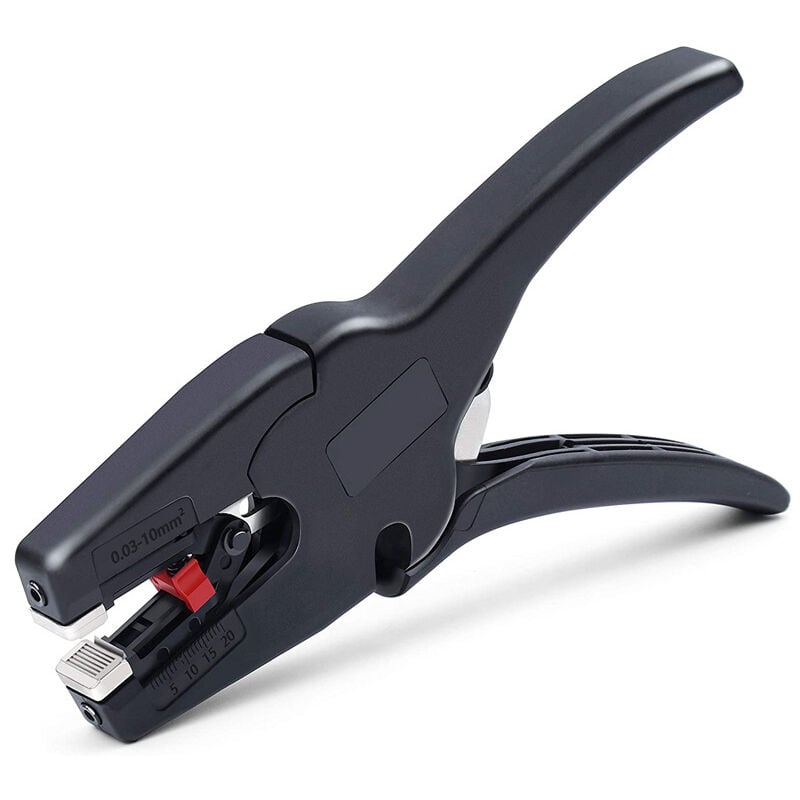 Pince à dénuder et coupe-fil automatique, outil de dénudage de fil robuste 2 en 1 pour dénuder les fils, coupe de 5 à 20 mm/(0,25 à 0,75 pouces)