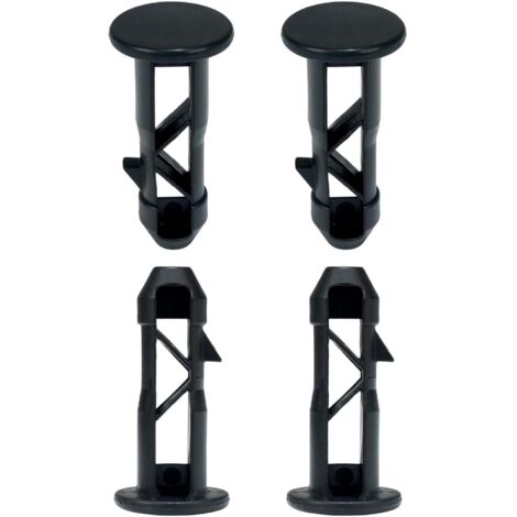 CCYKXA Plastic Hinge Pins, 4 PCS, Black, Contemporary, Plastic, Raw, Surface Mount, Wheelie Bin Accessories