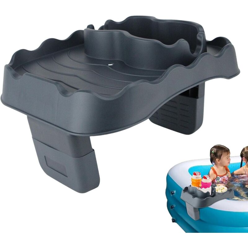 Plateau de Table pour Bain à remous, Table d'appoint réglable pour Bain à remous, Porte-gobelet antidérapant avec 2 Porte-gobelets, Accessoires