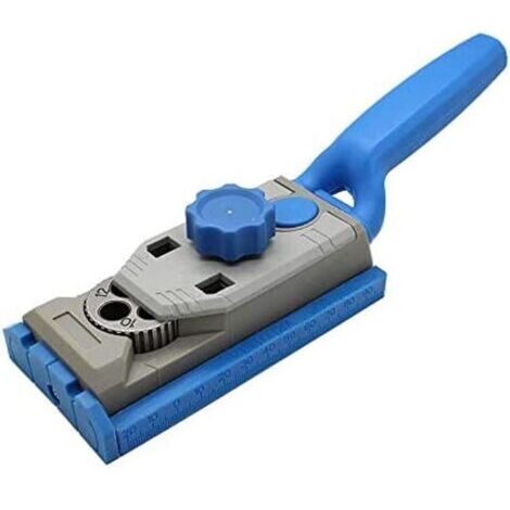 CCYKXA Pocket Hole Jig, Drilling Guide, Wood Drill Bits, Round Tenon Measuring Tool