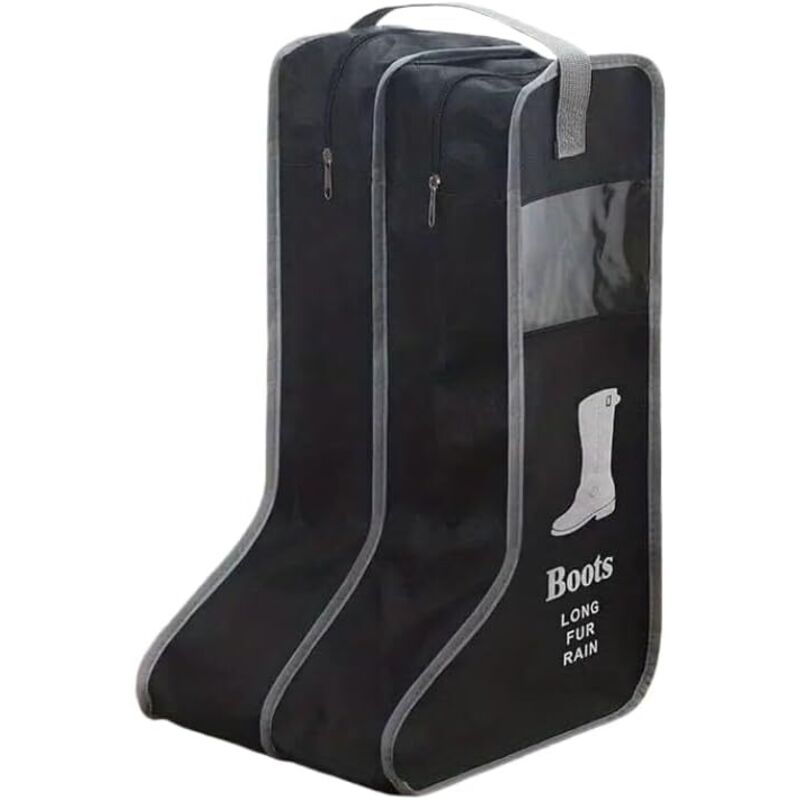 CCYKXA Portable High Boot Storage Bag, Dustproof and Waterproof Shoe Bag, Shoe Organizer with Zipper and Handle