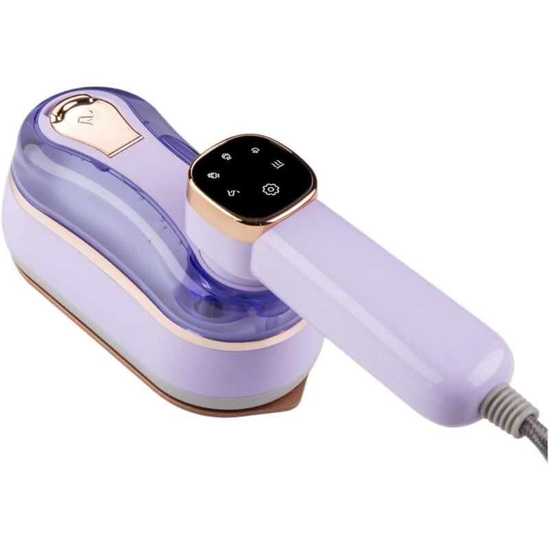CCYKXA Portable Travel Iron, Garment Steamer, Mini Ironing Machine for Home and Travel (Purple)