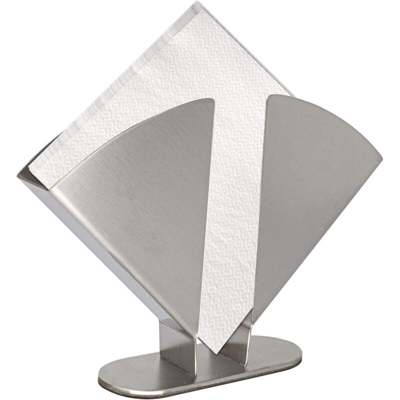 CCYKXA Porte-Serviettes De Table en Acier Inoxydable, 20 x 15 x 3,5 cm, pour les Fêtes à la Maison, Argent
