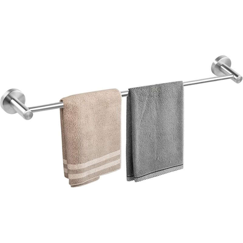 Ccykxa - Porte-Serviettes Réglable 39CM à 69CM, Barre Porte Serviette Salle de Bain Mural,Acier Inoxydable SUS304