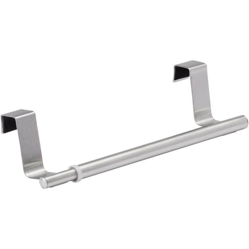 CCYKXA Porte-serviettes télescopique 3 pièces à suspendre – Extensible, acier inoxydable, 22,5–35,5 x 8,2 cm, argent mat