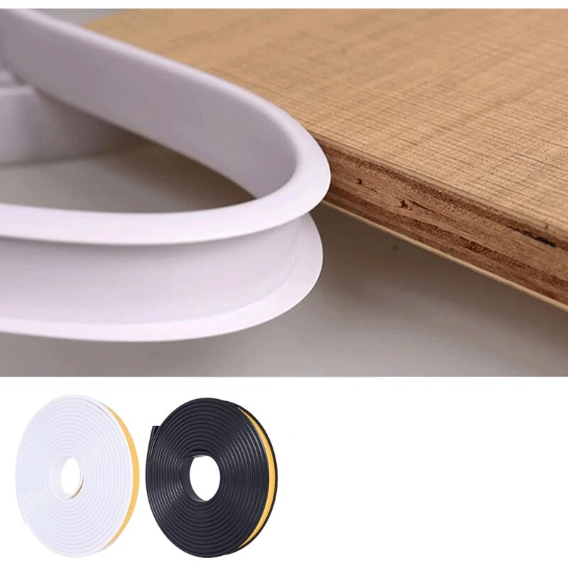Ccykxa - Protection flexible en forme de u pour bords de meubles - Protection autocollante en tpe - Pour réparation d'armoires et de meubles - Blanc