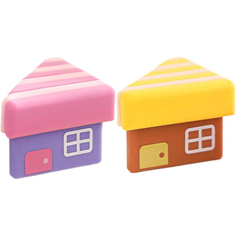 CCYKXA Protège-Angles De Table Sécurité Bébé Protections de Sécurité pour Bébé,2 Protections Forme Maison Rembourrées pour Tables Lits Berceaux