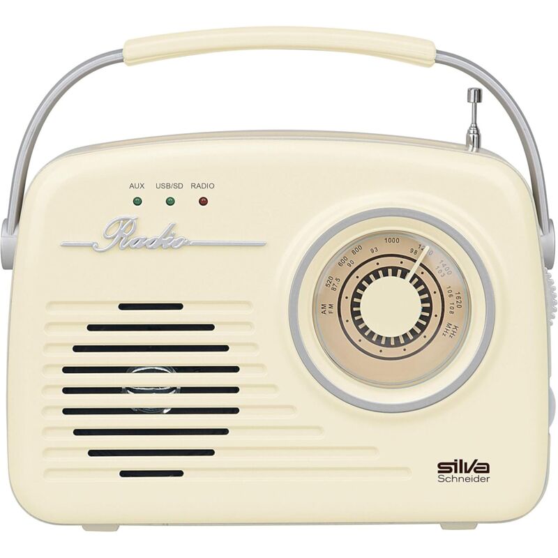 CCYKXA Radio de maletero 1965 con batería beige