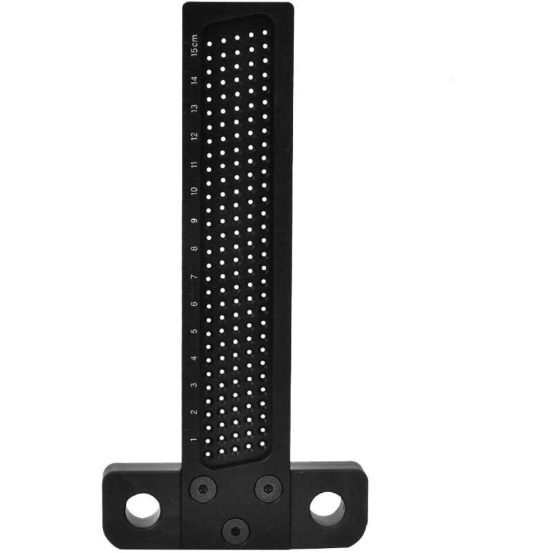 Ccykxa - Règle de Type t Menuiserie Règle en Alliage d'Aluminium Outil de Mesure du Bois Marquage du Bois Mesure T-Type Règle Carrés Trou Outil de