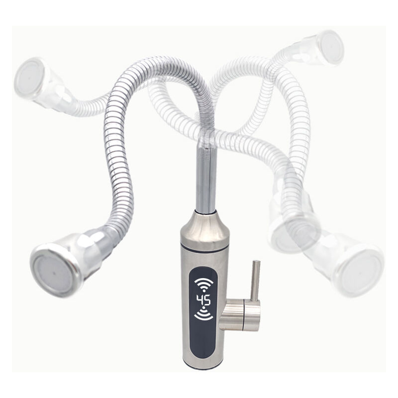 Ccykxa - Robinet avec chauffe-eau instantané 3KW, robinet électrique cuisine avec intégré, affichage température, robinet orientable 360° thsinde