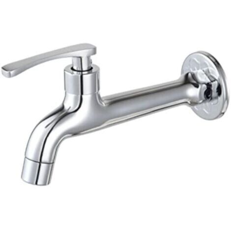 Ccykxa – Robinet mural en laiton pour lave-linge – Eau froide – Poignée à levier – G 1/2 pouce filetage mâle – Portée du bec 130mm