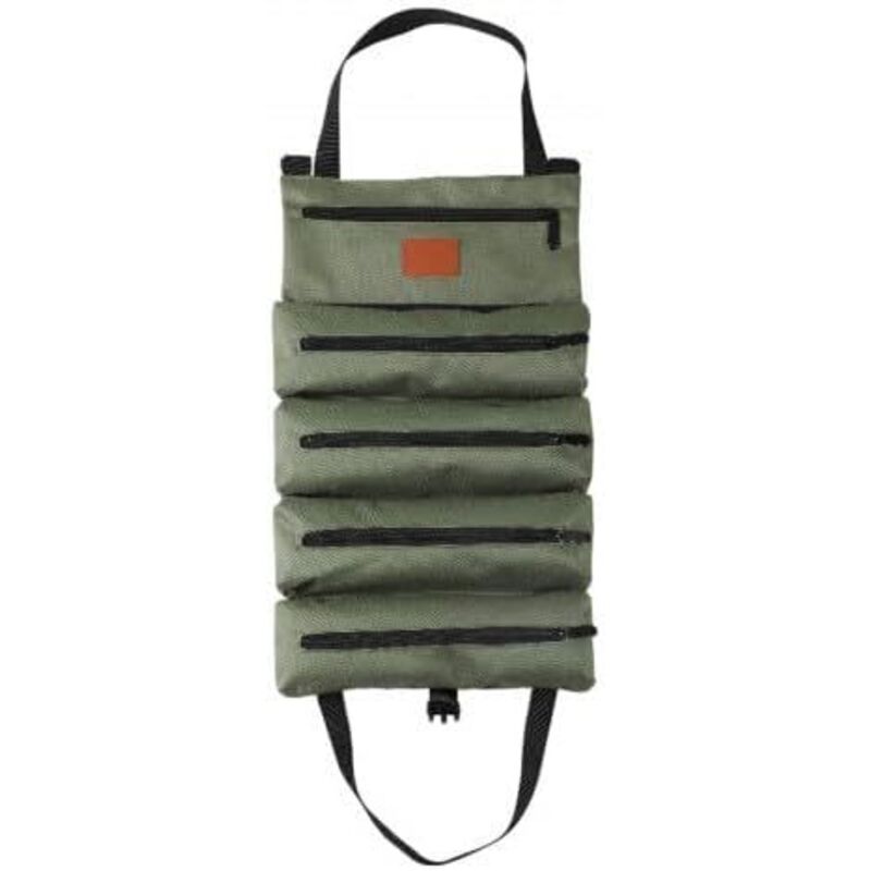 CCYKXA Roll-up Tool Kit, Foldable Tool Bag, Multifunctional Storage Organizer with Individual Pockets, Organized Storage, Easy to Carry,