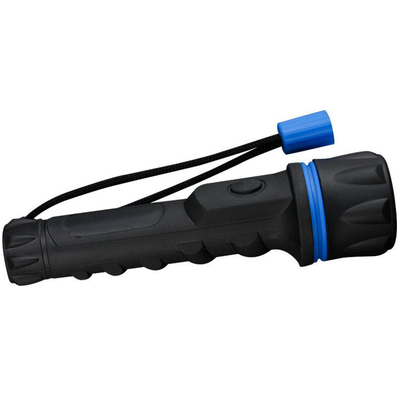 CCYKXA Rubber flashlight with 3 LEDs, requires 2 AA batteries (not included). Unbreakable flashlight. For home, car, camping, walks, and construction