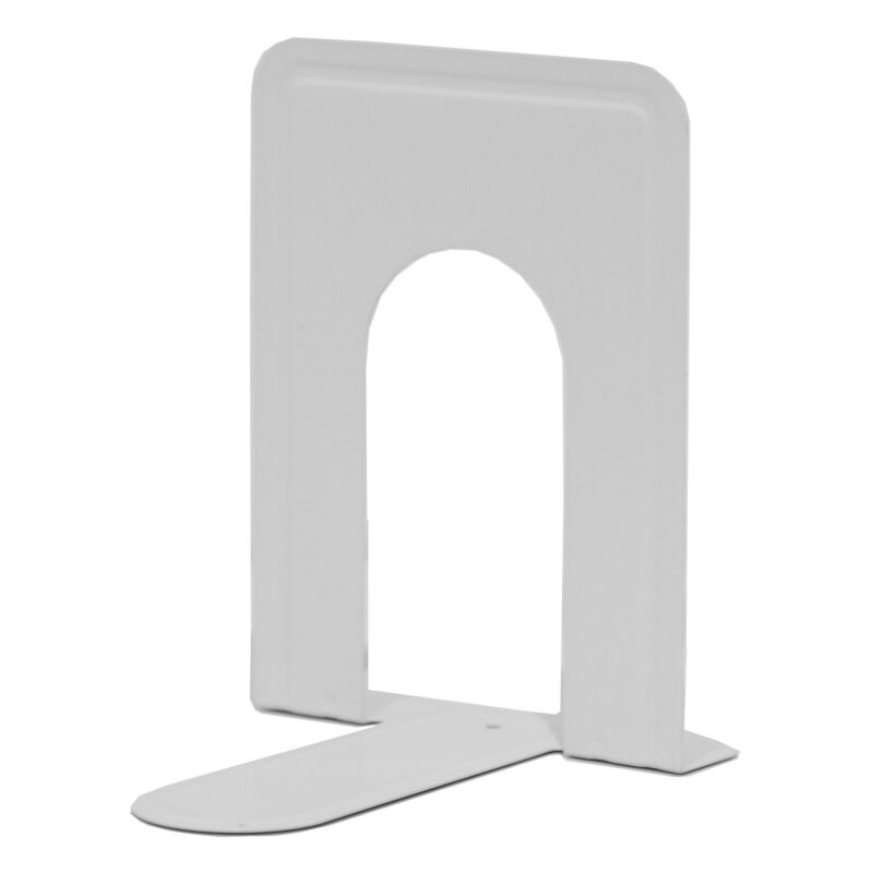 Serre Livre Original Cale Livre Etagere Metal Presse Livre Blanc Serre Livres 2 Paires Serre Livre Bloc Livre pour Étagère Bureau Maison École