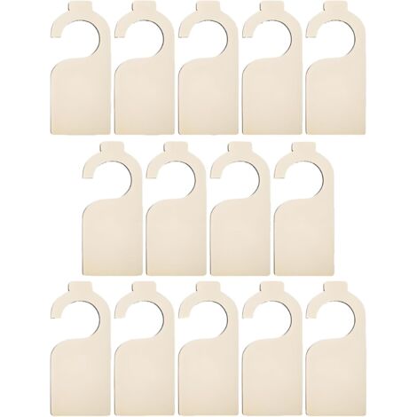 CCYKXA Set mit 14 Kleiderschrank-Trennwänden aus Holz, DIY-Kleidertrennwände, beschreibbare Trennwände zum Sortieren von Kleidung nach Farbe und Größe