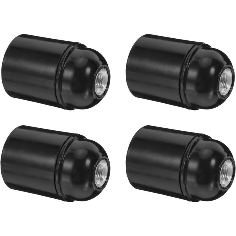 CCYKXA Set of 4 E27 Threaded Hanging Sockets, Sturdy Amulet Material Ceiling Light Fixture Socket Bases, DIY Lighting Accessories for Home and Office
