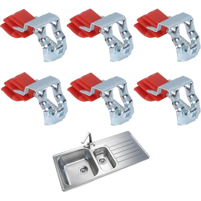 Image of CCYKXA Sink Fixing Hooks, Inset Clips,&hellip;