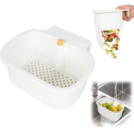 CCYKXA Sink Strainer Filter Holder, Hanging Kitchen Sink Strainer for Waste, Sponge Storage Under Sink for Sponge or Strainer for Waste and Leftovers