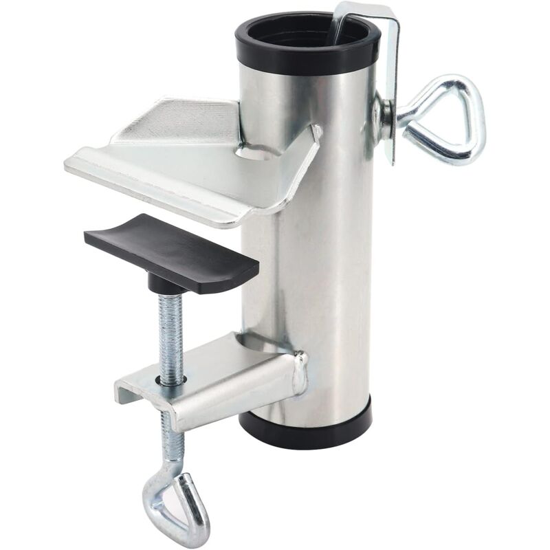 Support de parasol galvanisé pour balcon table de terrasse jardin plage - Réglable - Ccykxa