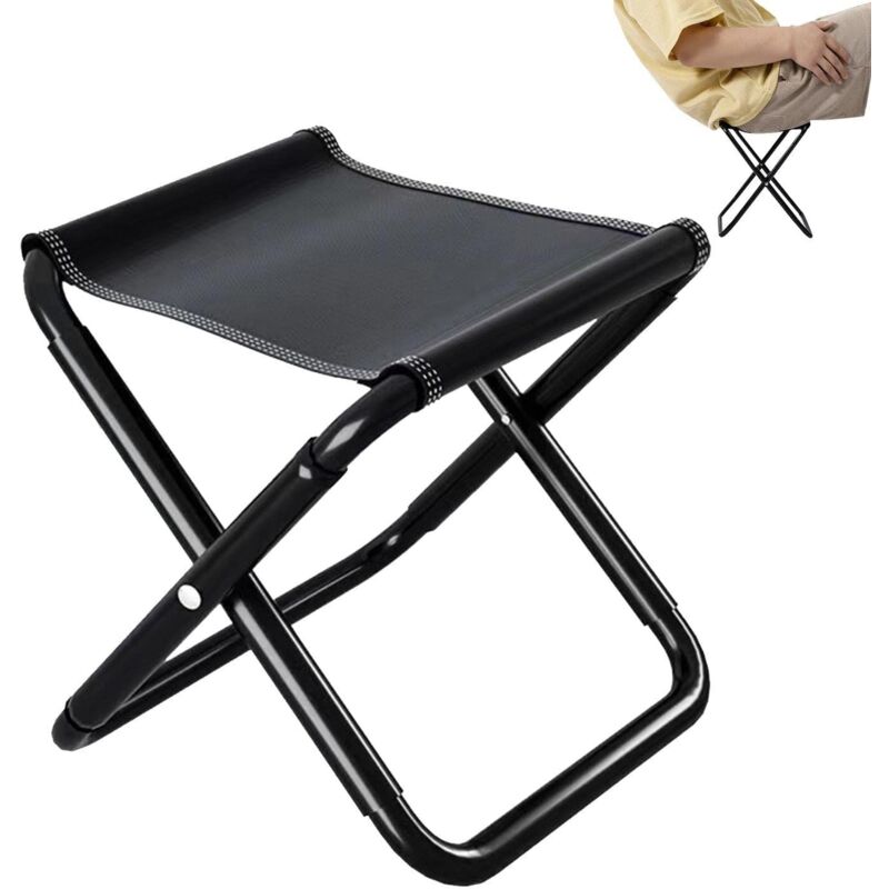 Ccykxa - Tabouret Pliant portatif,Chaise Pliante d'extérieur Robuste - Petite Chaise Pliante légère, randonnée extérieur Compact en Alliage