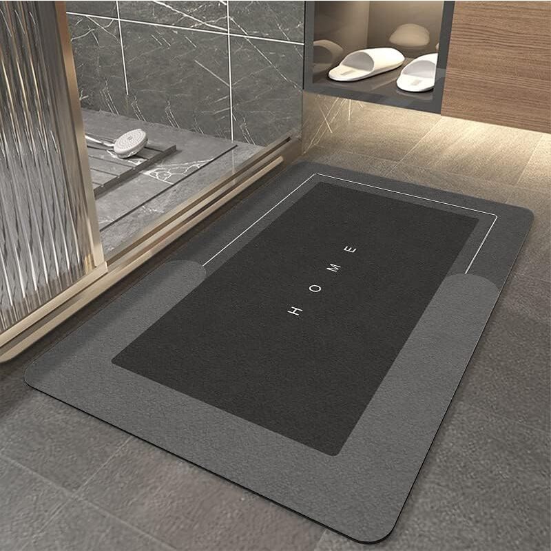 Tapis de Sol Super Absorbant,Anti-salissures,Tapis de Bain en Mousse à mémoire de Forme,Tapis de Douche antidérapant,Tapis de Bain en Microfibre
