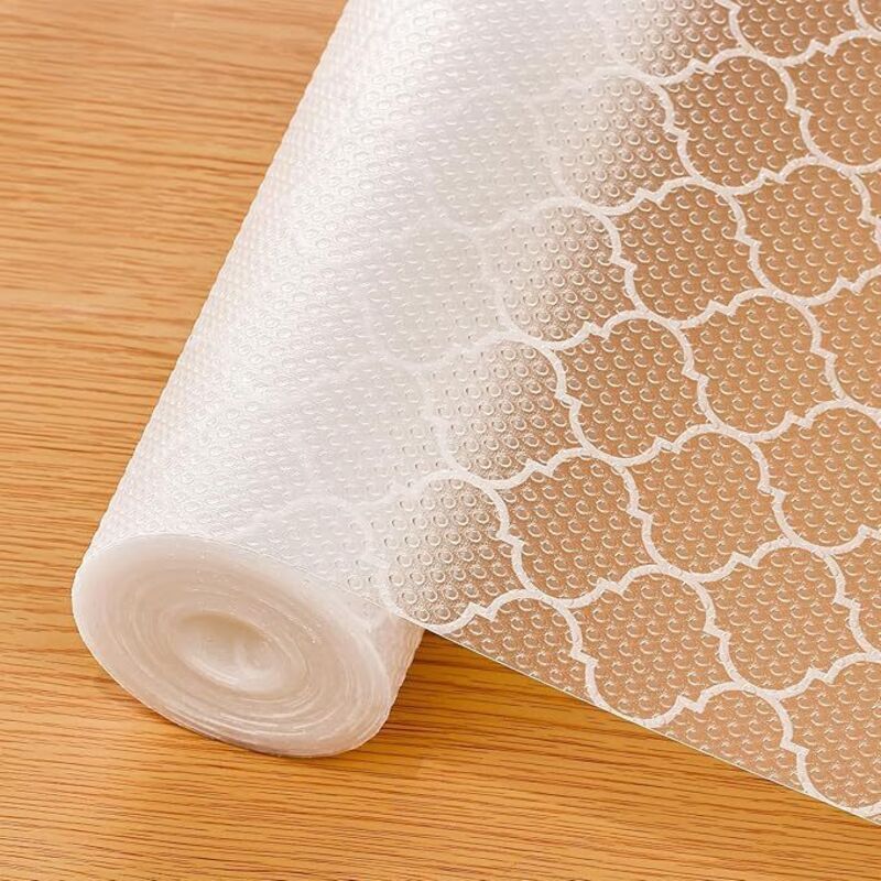 CCYKXA Tapis Fond de Tiroir 30 x 300 cm Non-Adhésif Protection Tiroir Cuisine Plastique Tapis EVA Refrigerateur Placard Étagères pour Meuble Armoires