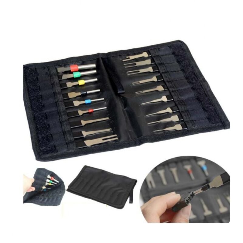Ccykxa - Terminal Extractor - 18Pcs Terminal Removal Tool Kit - High Hardness - No Rust - No Deformation - Car Electrical Wiring Connector Extractor