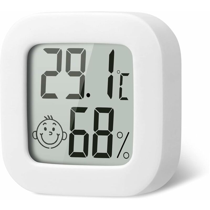 Ccykxa - Thermomètre Hygrometre Intérieur, Petit Thermomètre Hygromètre Digital à Haute Précision, Moniteur de Température et Humidimètre Indicateur